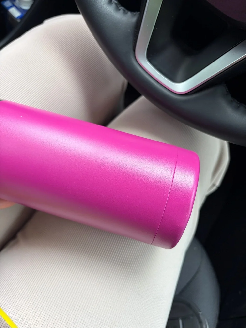 Bright Pink RTIC Stainless Travel Mug with Handle
